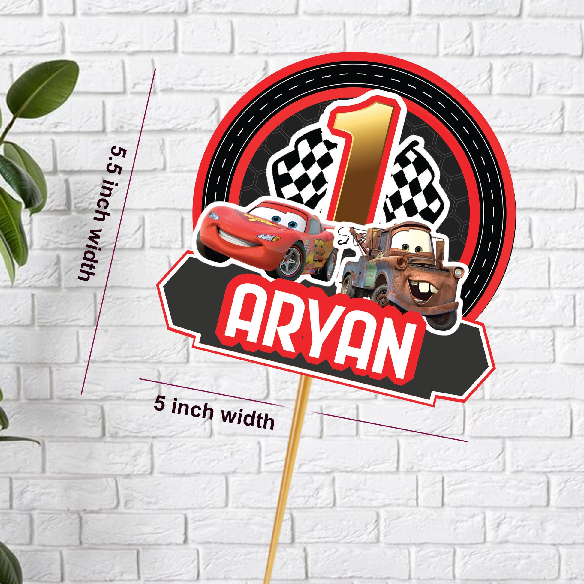 Car Theme Hand Crafted Cake Topper