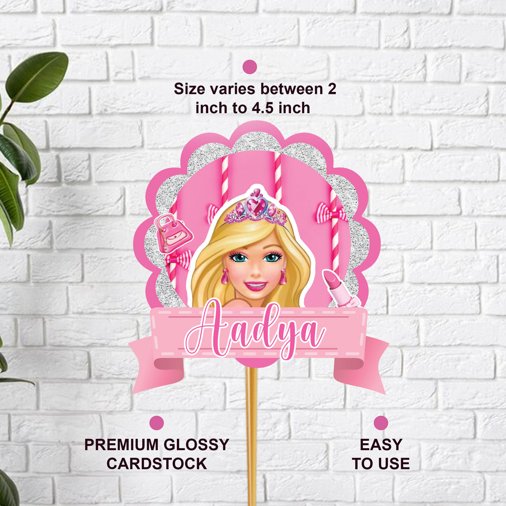 Barbie Theme Hand Crafted Cake Topper