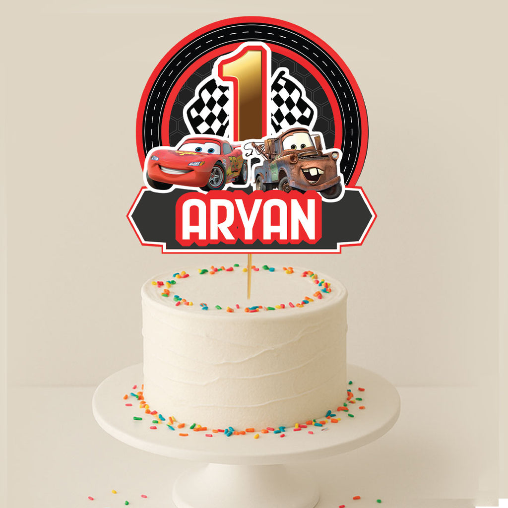 Car Theme Hand Crafted Cake Topper