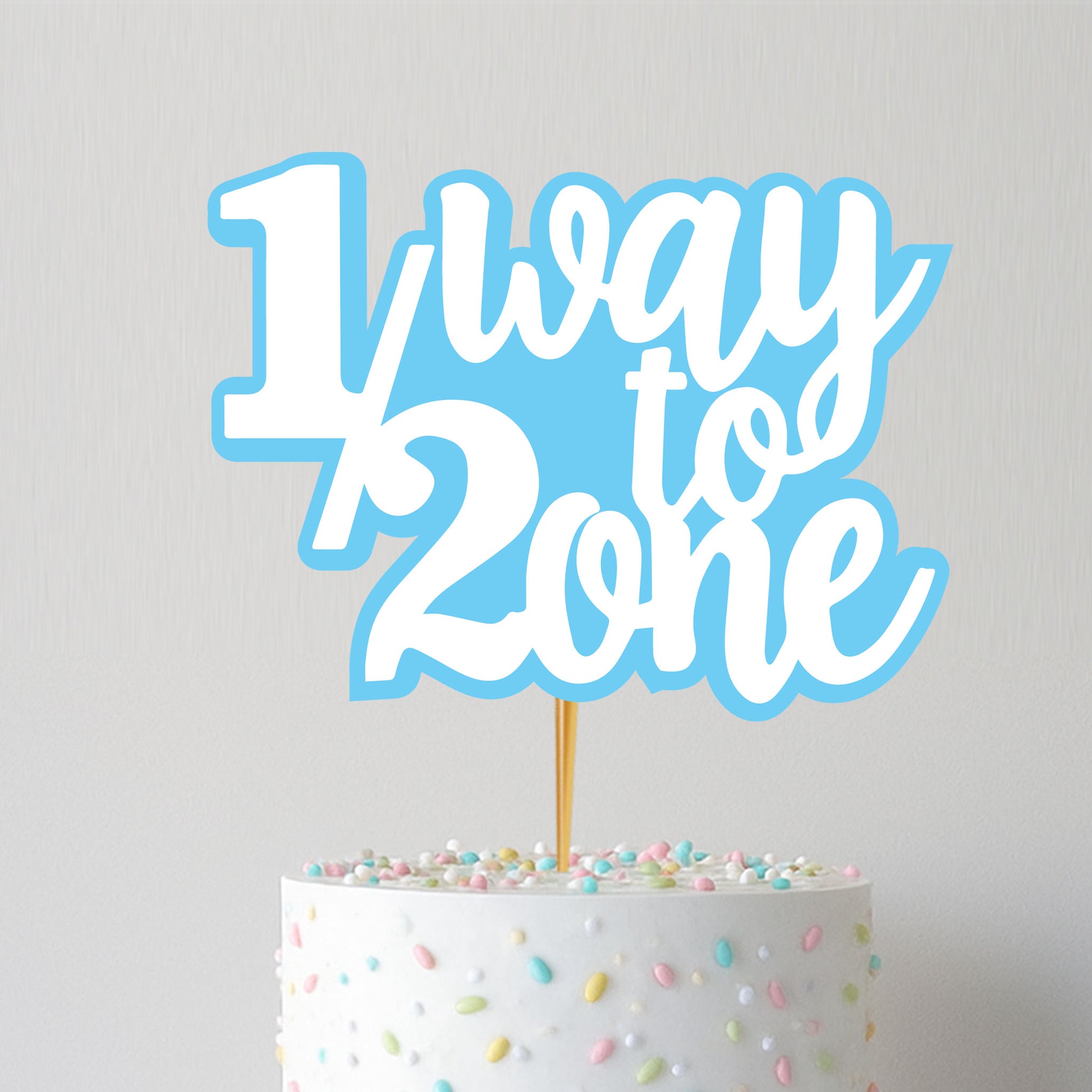 Half birthday Cake Topper D2