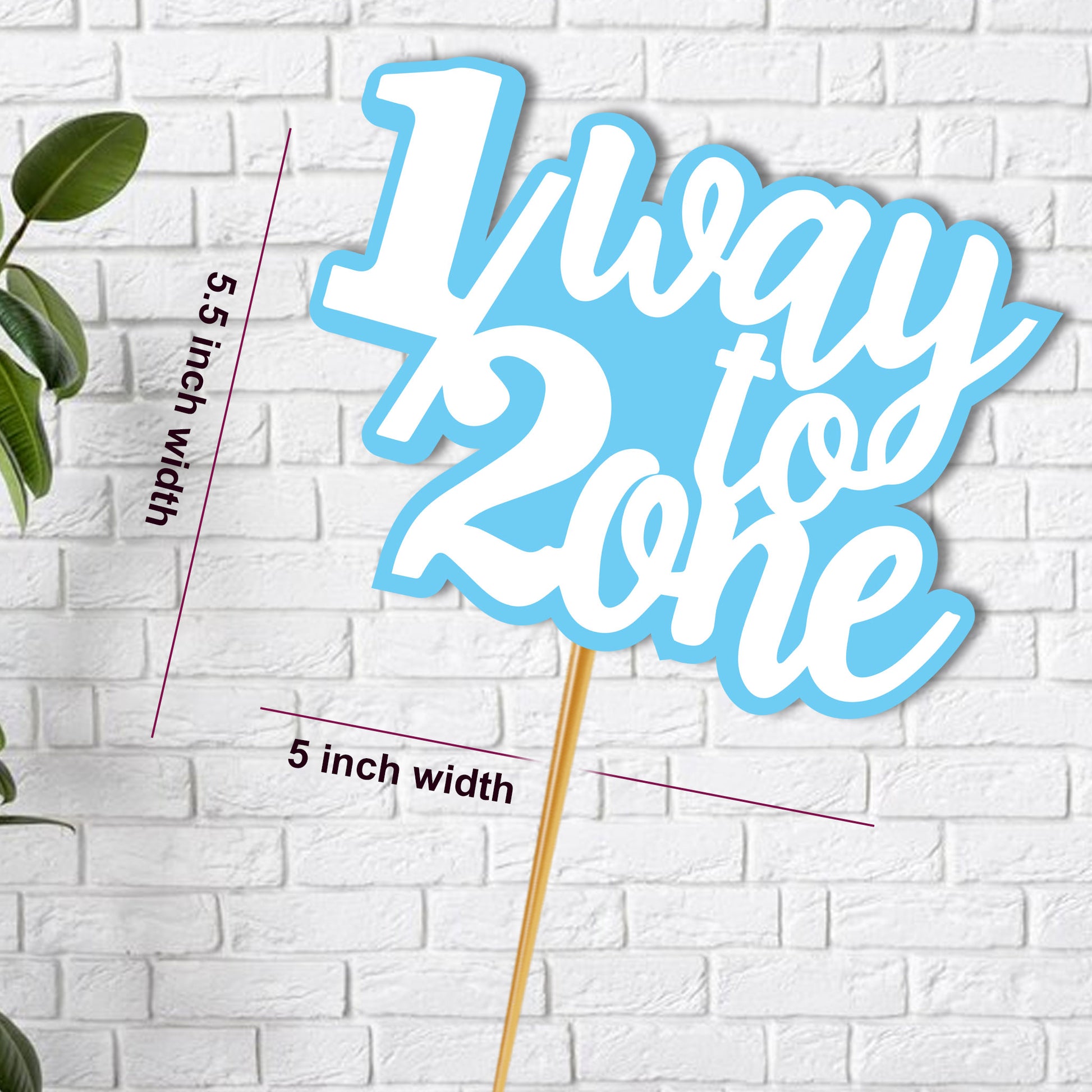 Half birthday Cake Topper D2