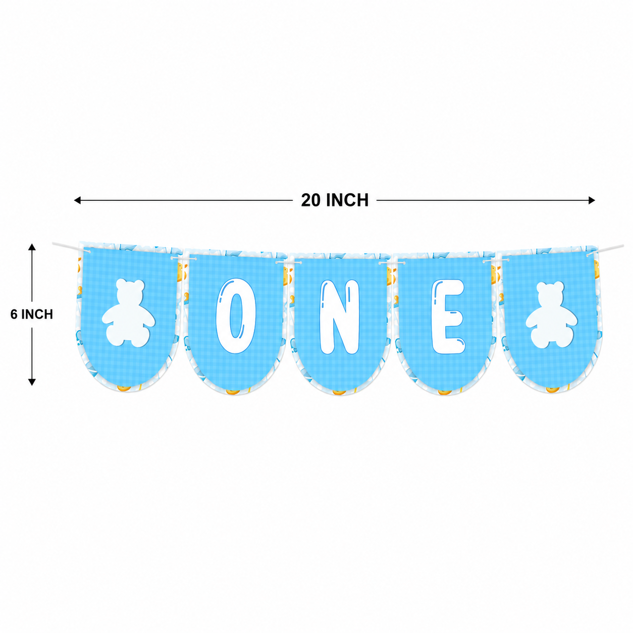 First Birthday High Chair Banner For Baby BOY
