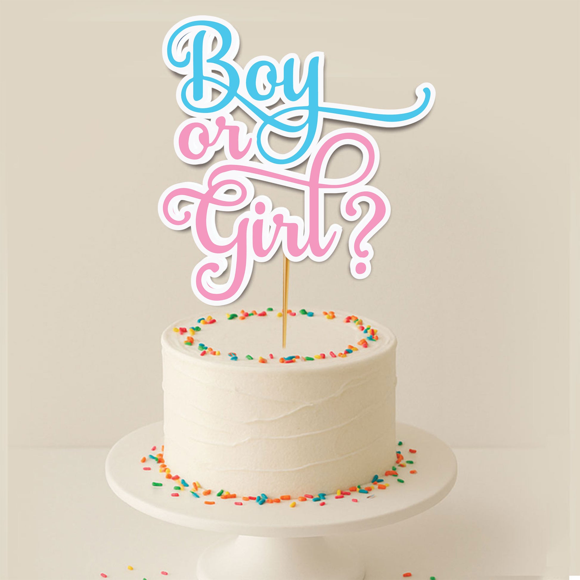 Baby Shower Cake Topper D1