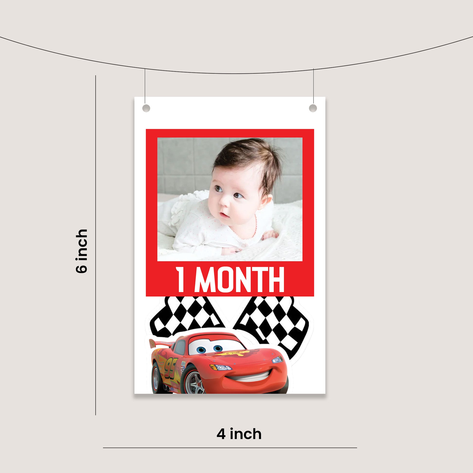 Car Theme 12 Months Photo Banner