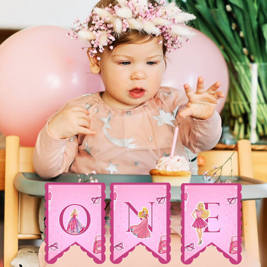 Barbie Theme High Chair Banner