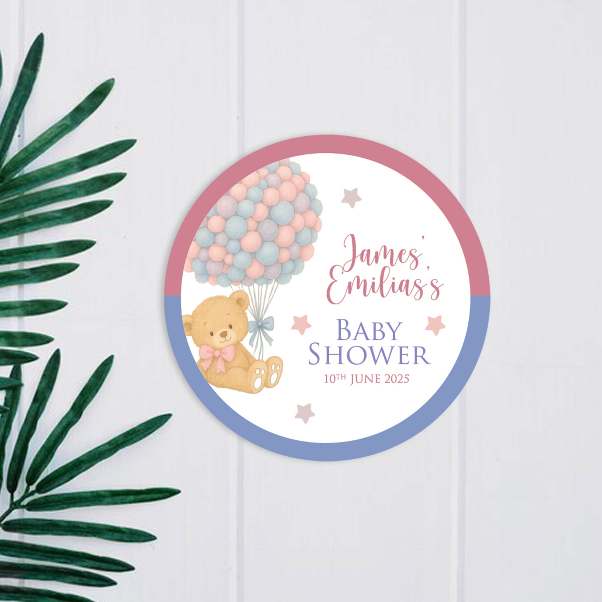 Baby Shower Sticker Design1